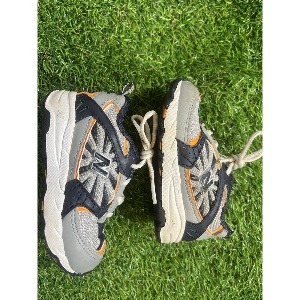 New Balance 534 Gray Black Orange Size 5 Toddler/infant Sneakers